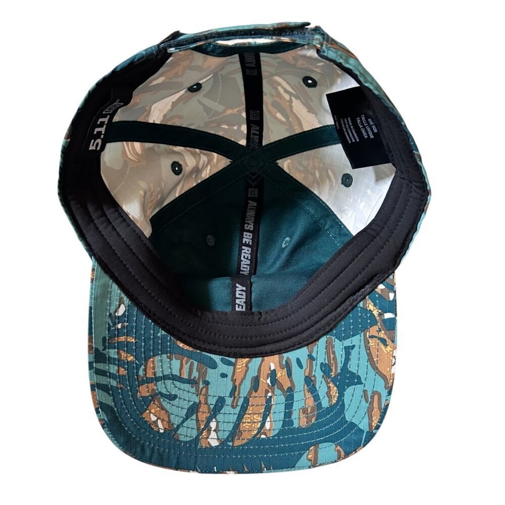5.11 Neu Vay Camo Dad Hat Tropical Camouflage Cap Lightweight - Picture 5 of 6